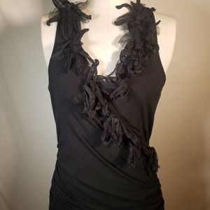 Anne Fontaine Faux wrap sleeveless